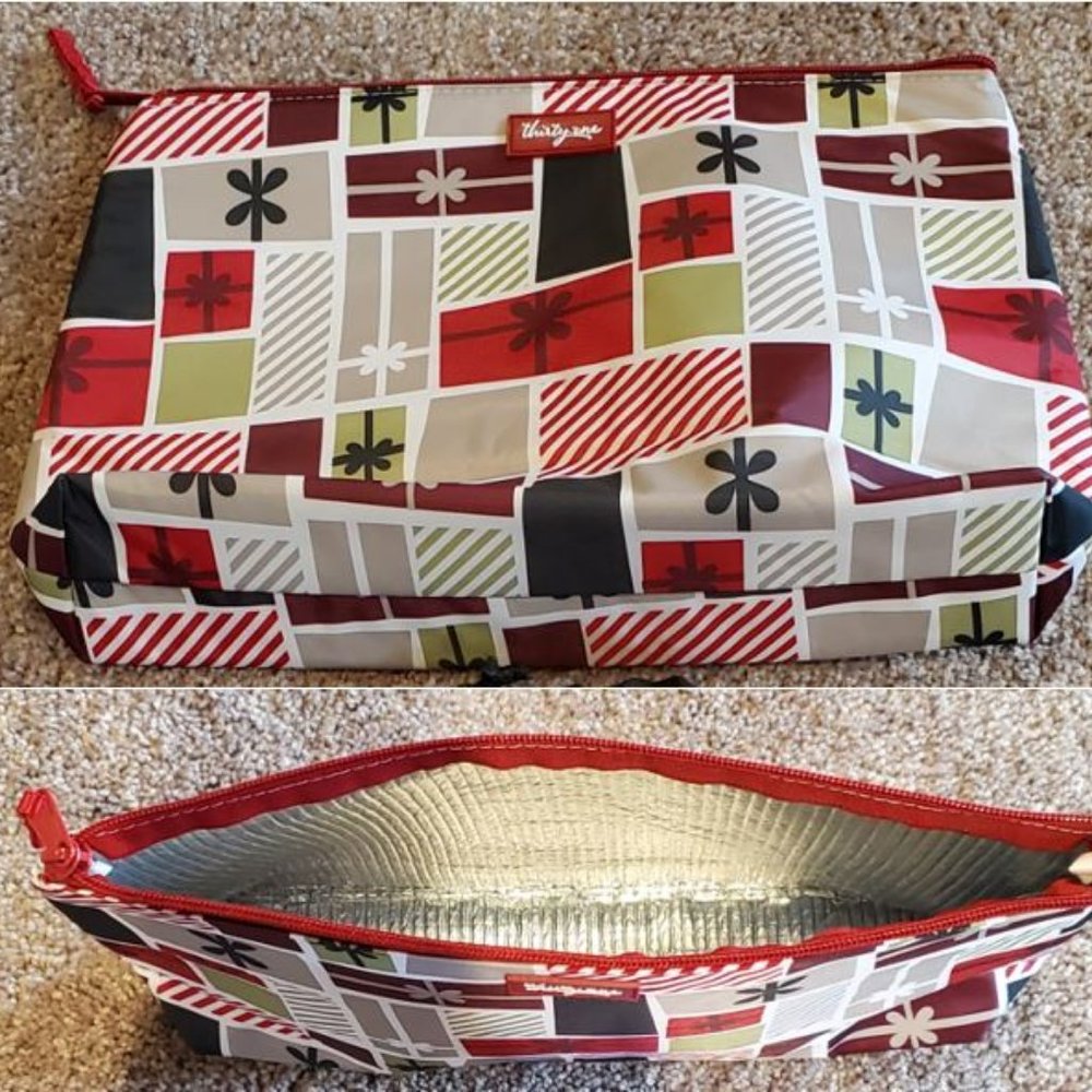 Thirty-One 31 Medium Thermal Zipper Pouch/Bag